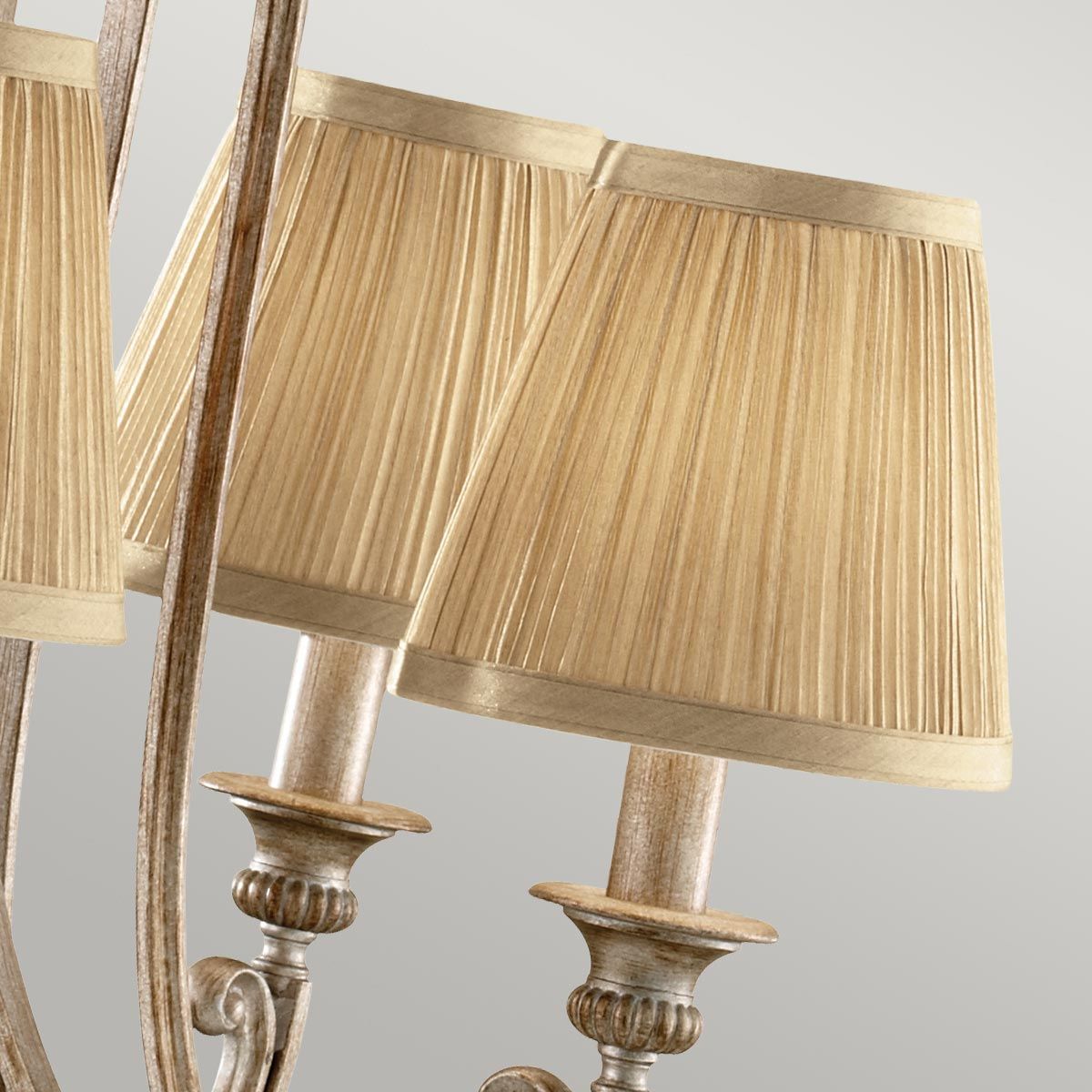 Feiss Abbey 5 Light Chandelier - Silver Sand