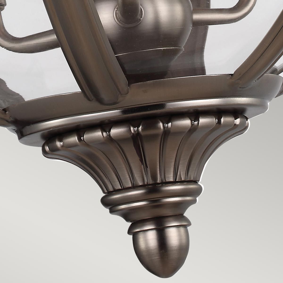 Feiss Adams 3 Light Pendant Chandelier - Antique Nickel