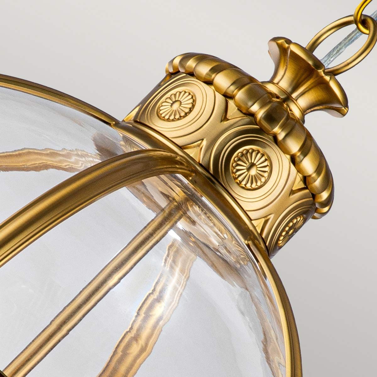 Feiss Adams 4 Light Pendant Chandelier - Brushed Brass