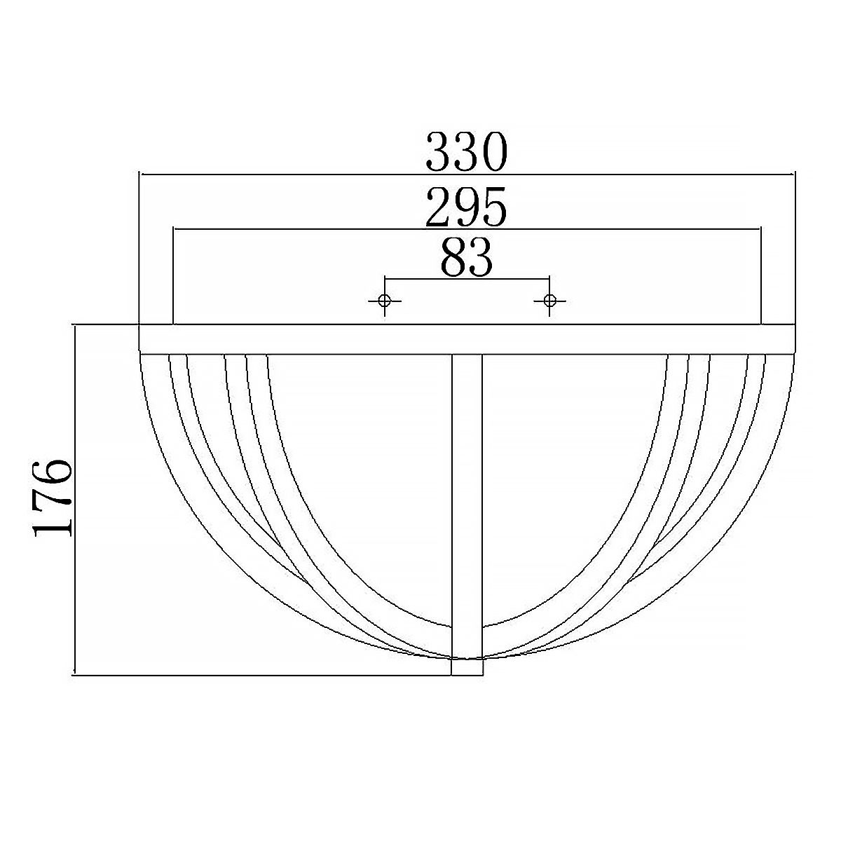 Feiss Allier Flush Mount Fitting - Light Wood & Brushed Steel