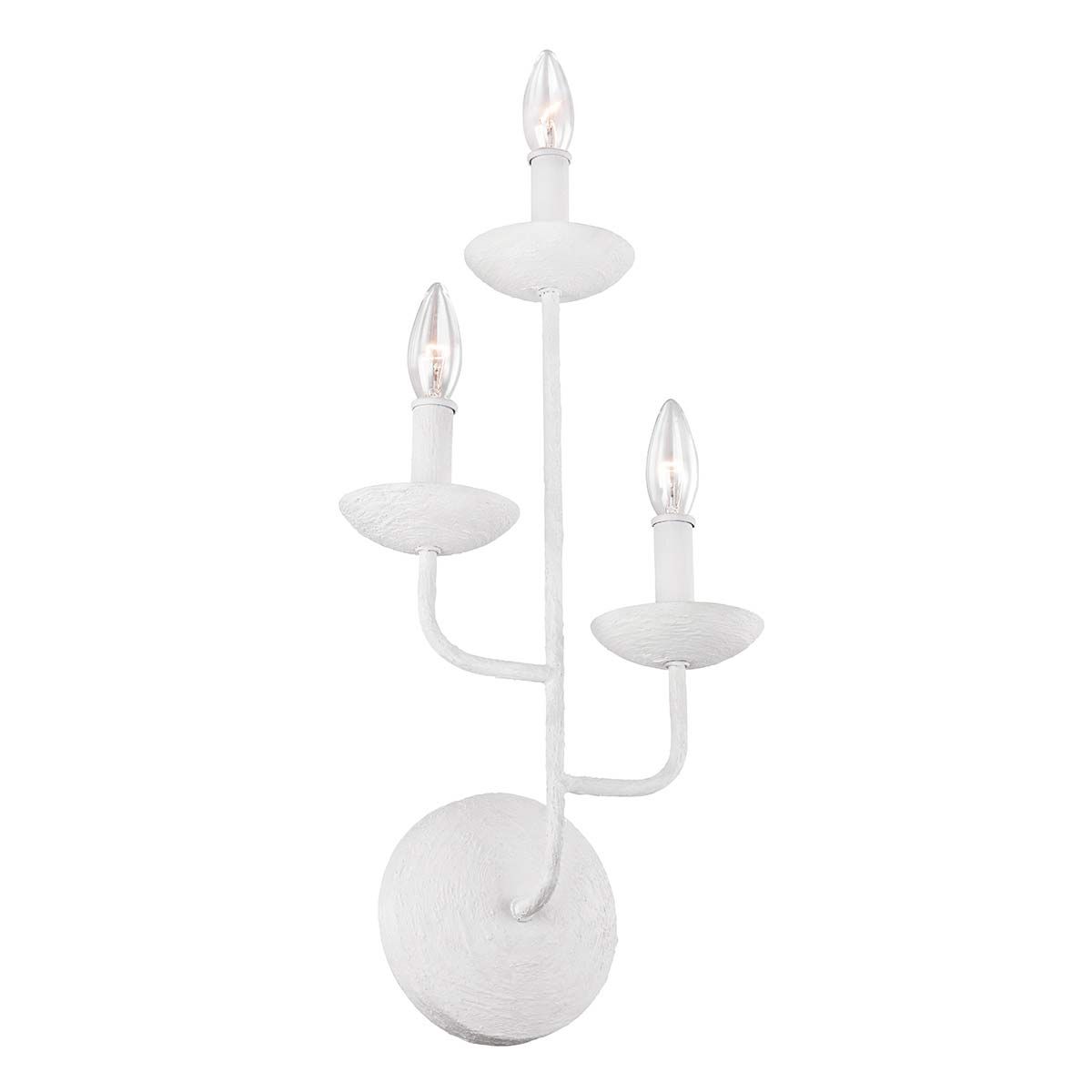 Feiss Annie 3 Light Wall Light - Plaster White