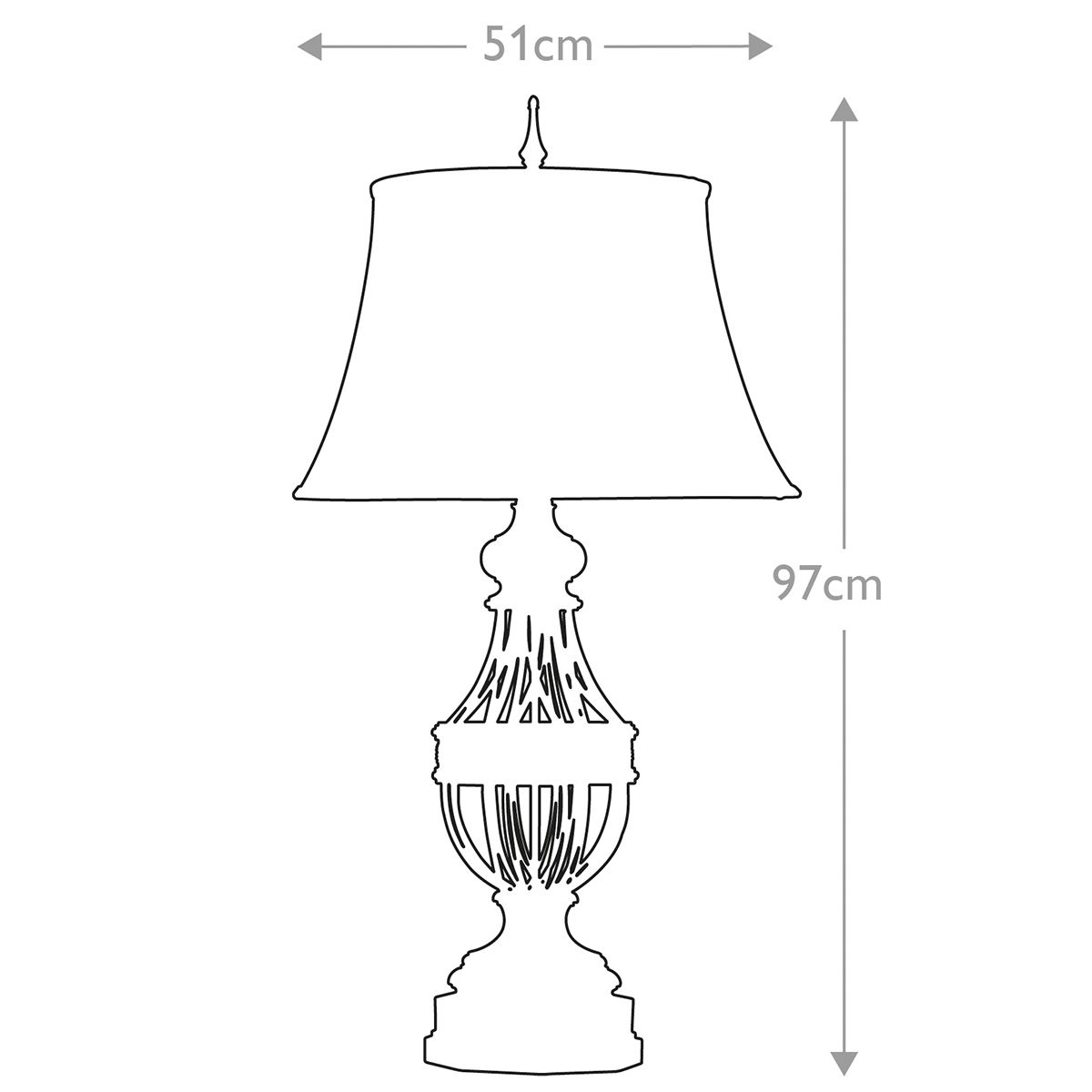 Feiss Augustine Single Table Lamp