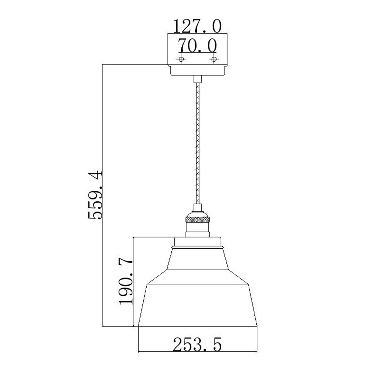 Feiss Baskin Single Pendant - Polished Nickel