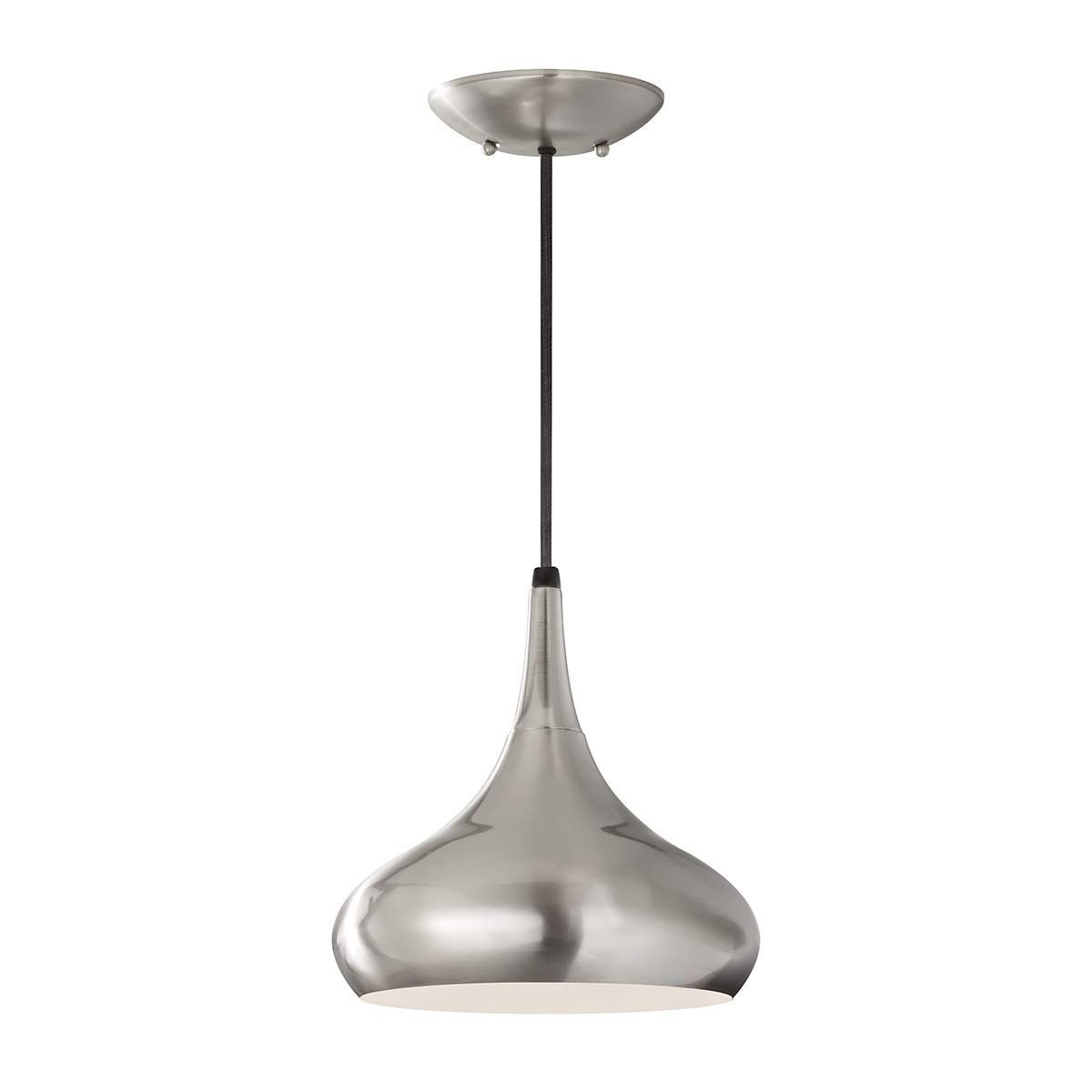 Feiss Beso Single Medium Pendant - Brushed Steel