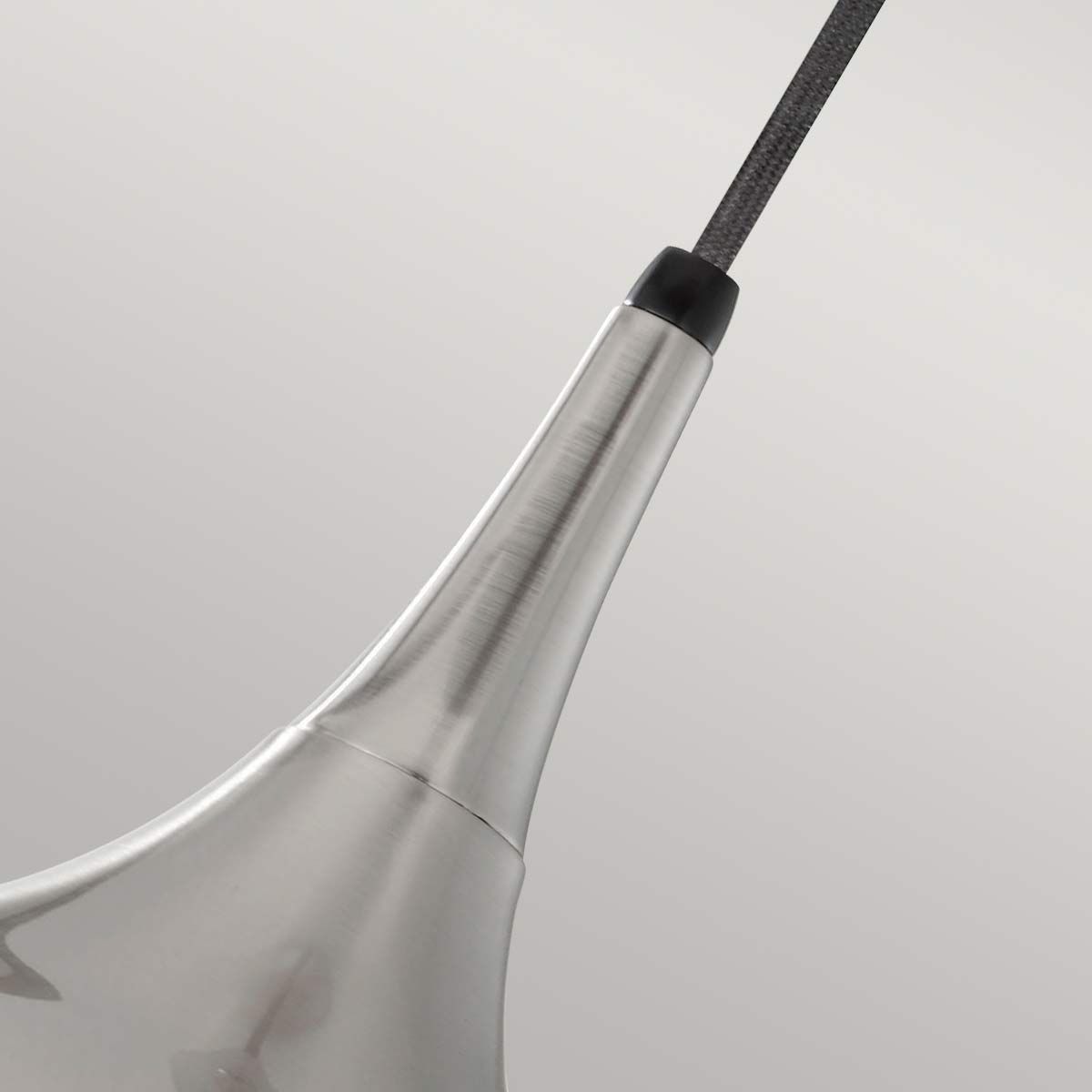 Feiss Beso Single Medium Pendant - Brushed Steel