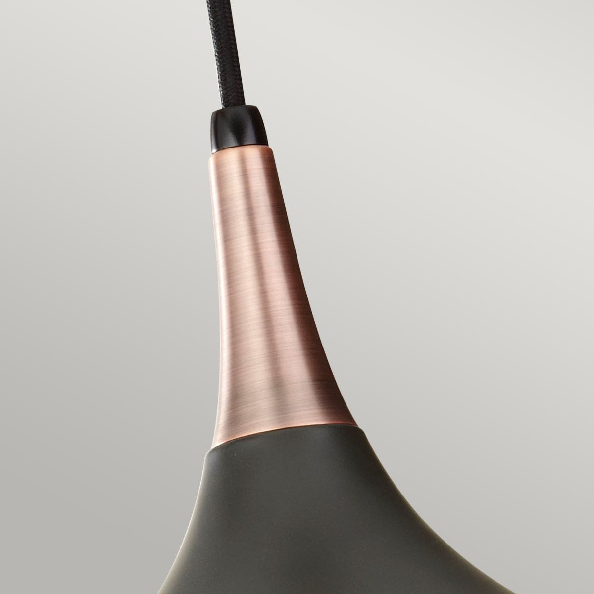 Feiss Beso Single Medium Pendant - Dark Bronze