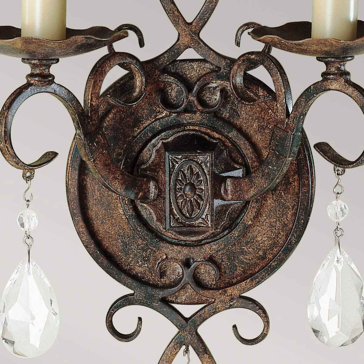 Feiss Chateau 2 Light Wall Light - Mocha Bronze