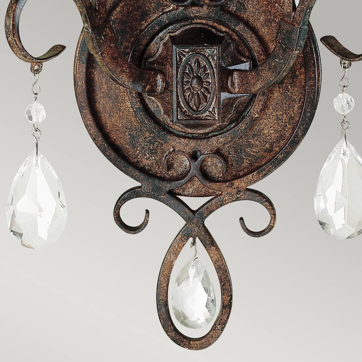Feiss Chateau 2 Light Wall Light - Mocha Bronze
