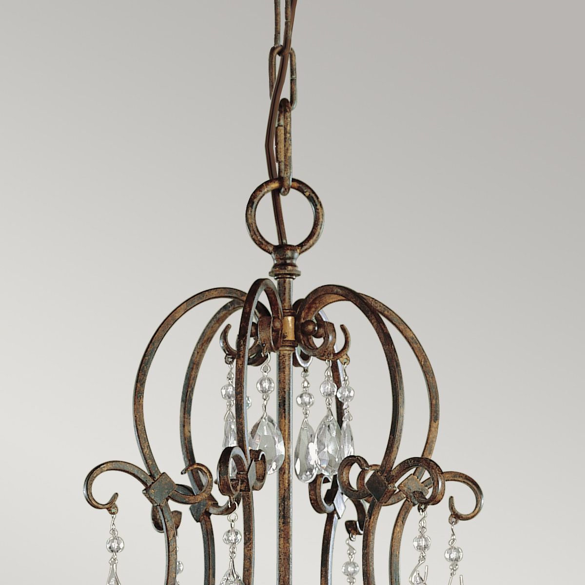Feiss Chateau 6 Light Chandelier - Mocha Bronze