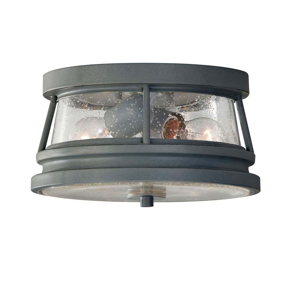 Feiss Chelsea Harbor 2 Light Flush Fitting - Grey