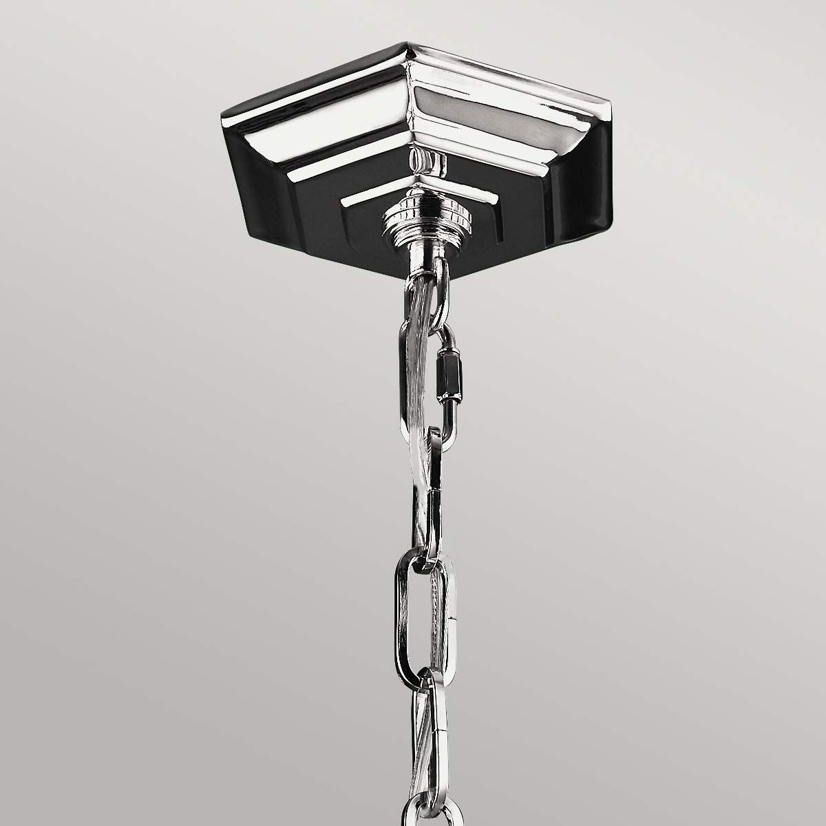 Feiss Corinne 6 Light Pendant - Polished Nickel