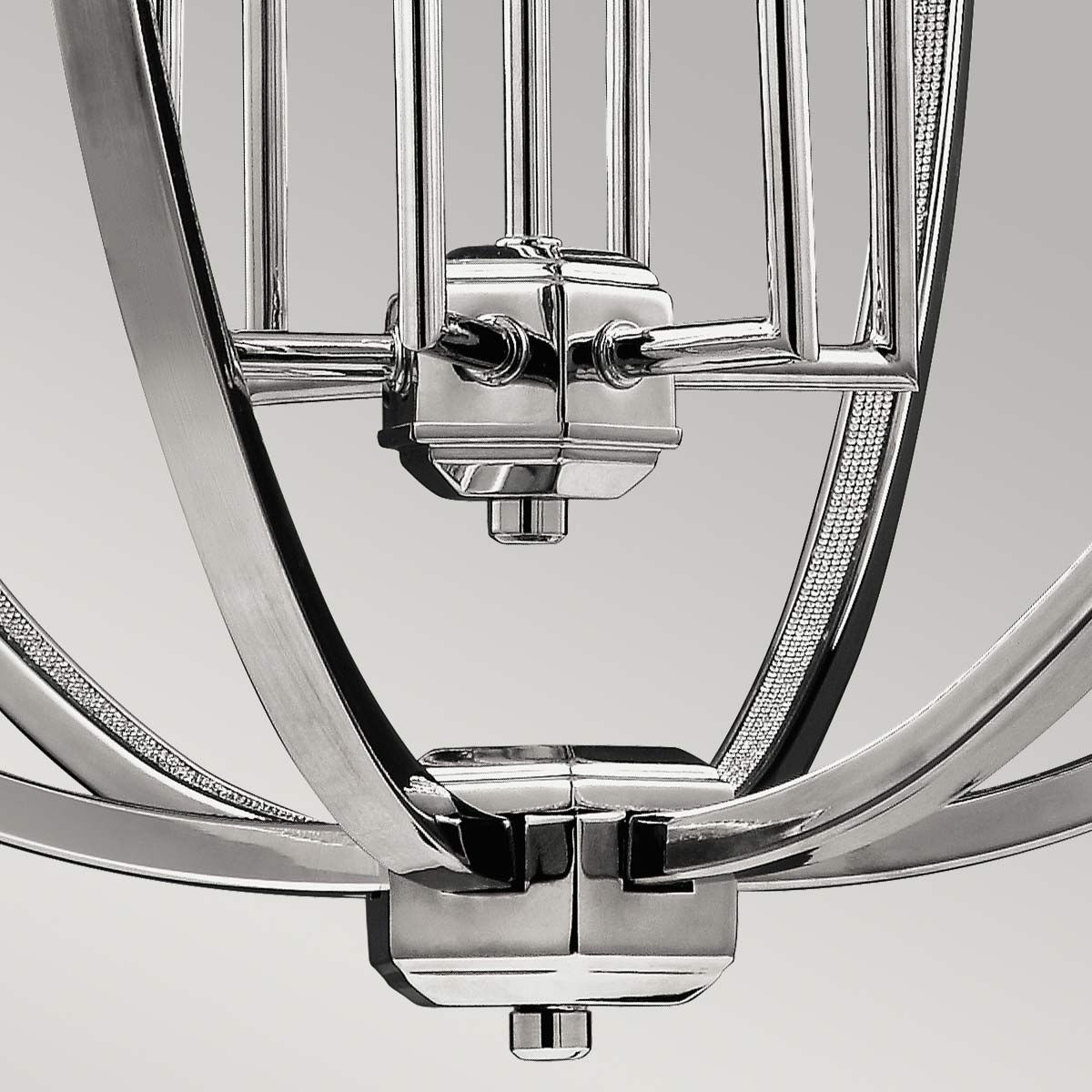 Feiss Corinne 6 Light Pendant - Polished Nickel