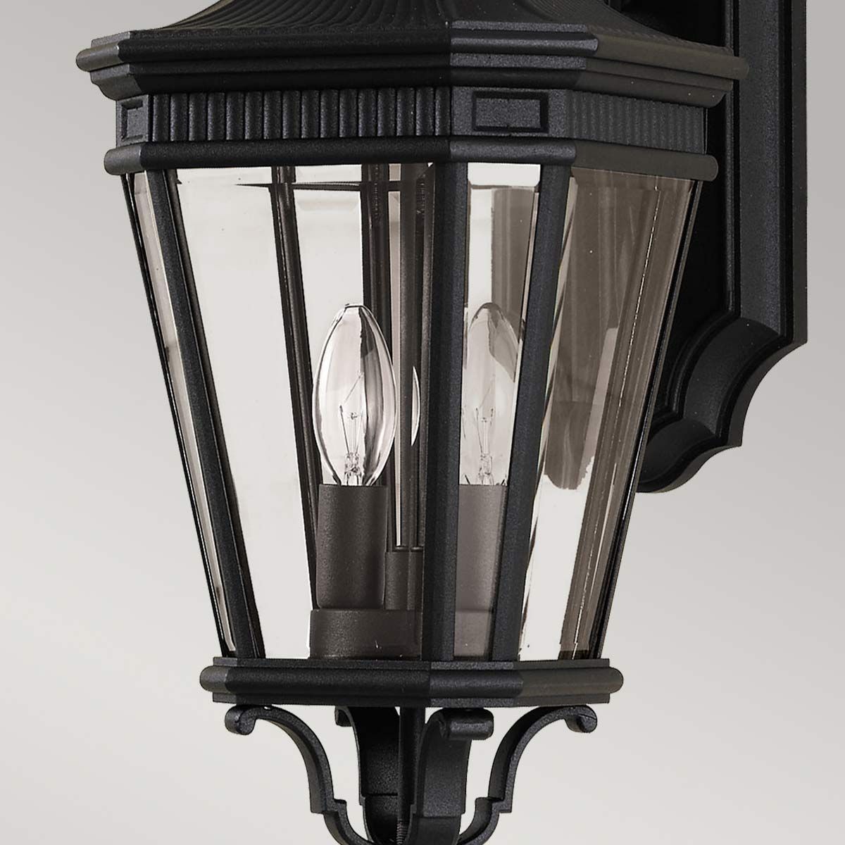 Feiss Cotswold Lane 2 Light Medium Wall Lantern - Black