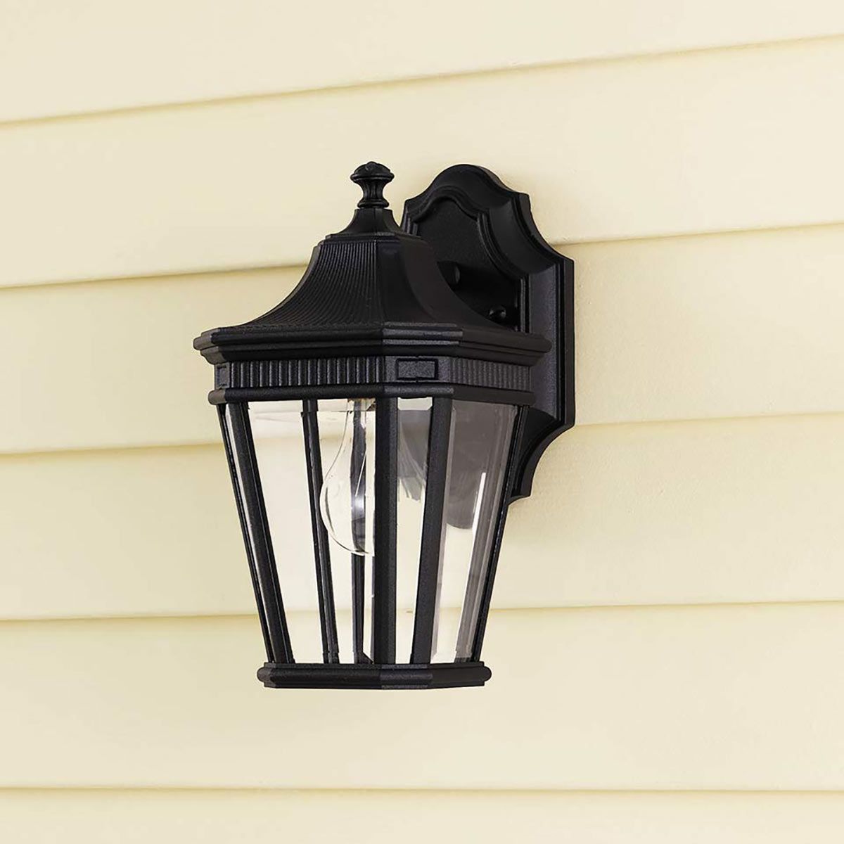 Feiss Cotswold Lane Single Small Wall Lantern - Black