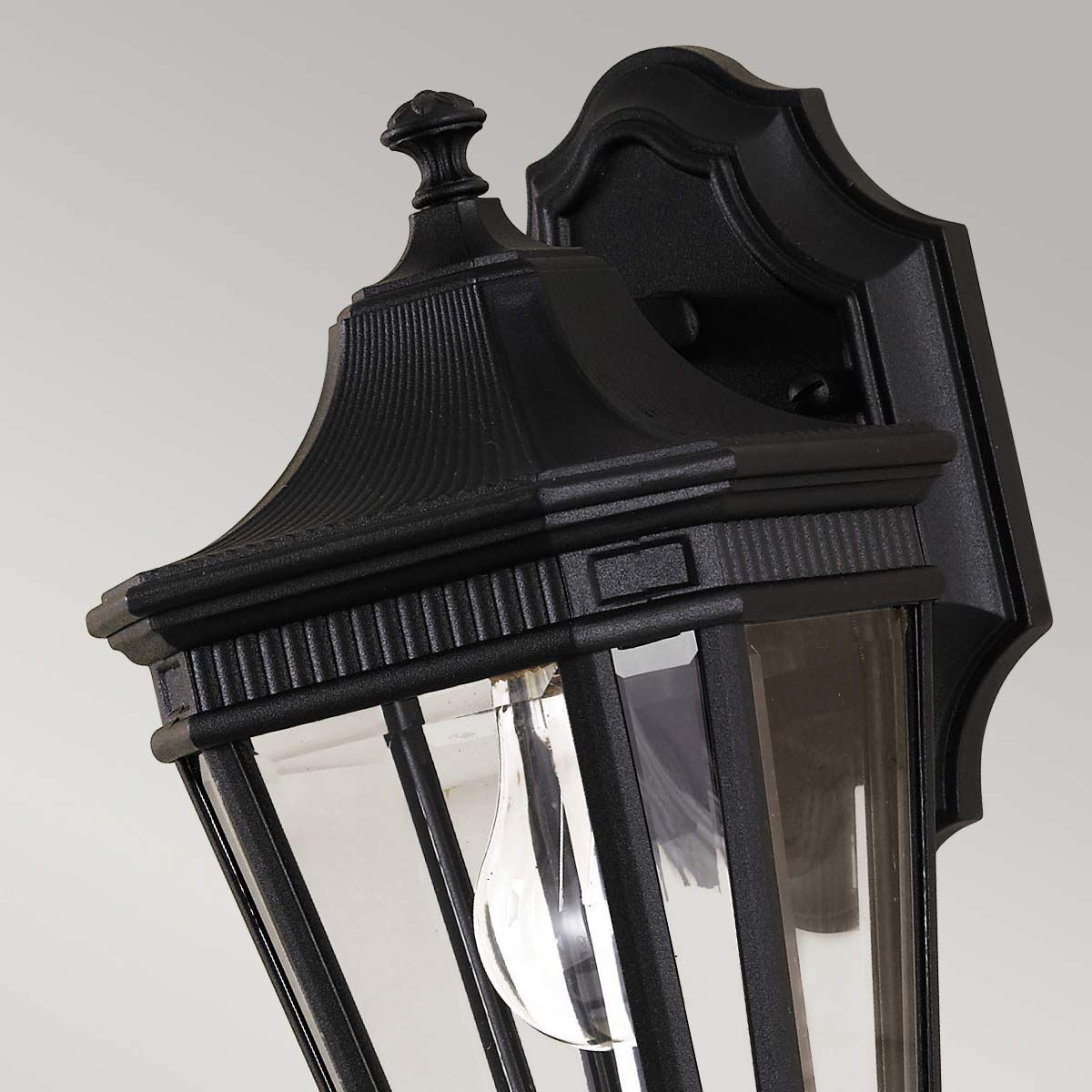 Feiss Cotswold Lane Single Small Wall Lantern - Black