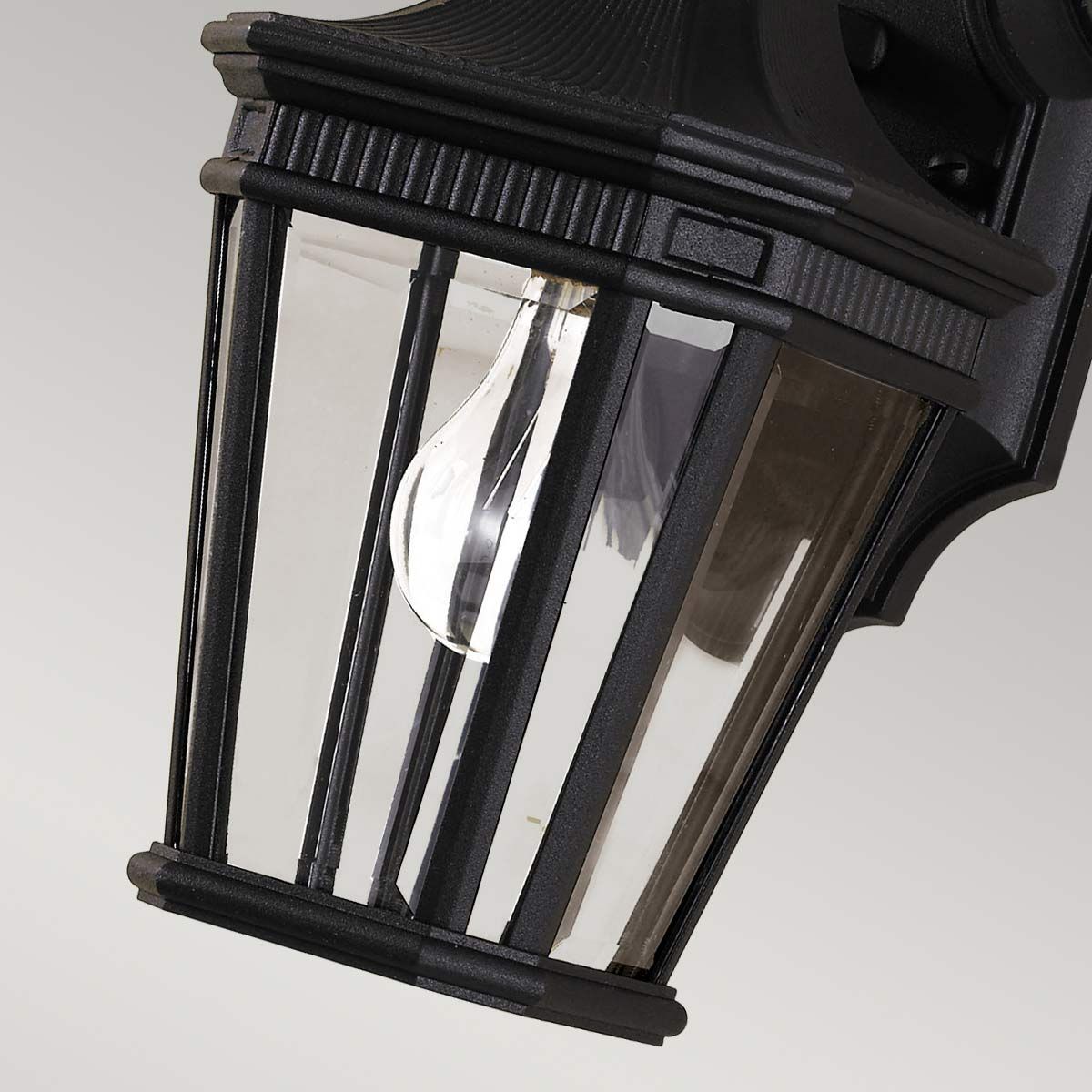 Feiss Cotswold Lane Single Small Wall Lantern - Black