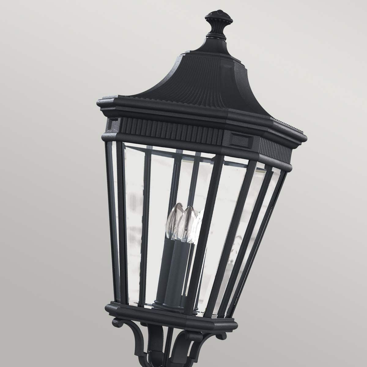 Feiss Cotswold Lane 3 Light Large Post - Black