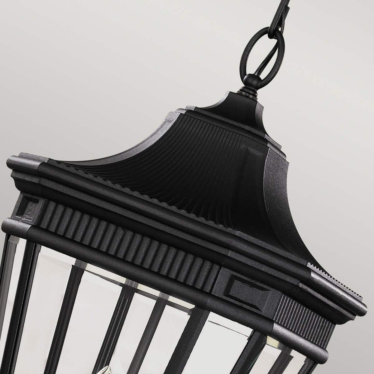 Feiss Cotswold Lane 3 Light Large Chain Lantern - Black