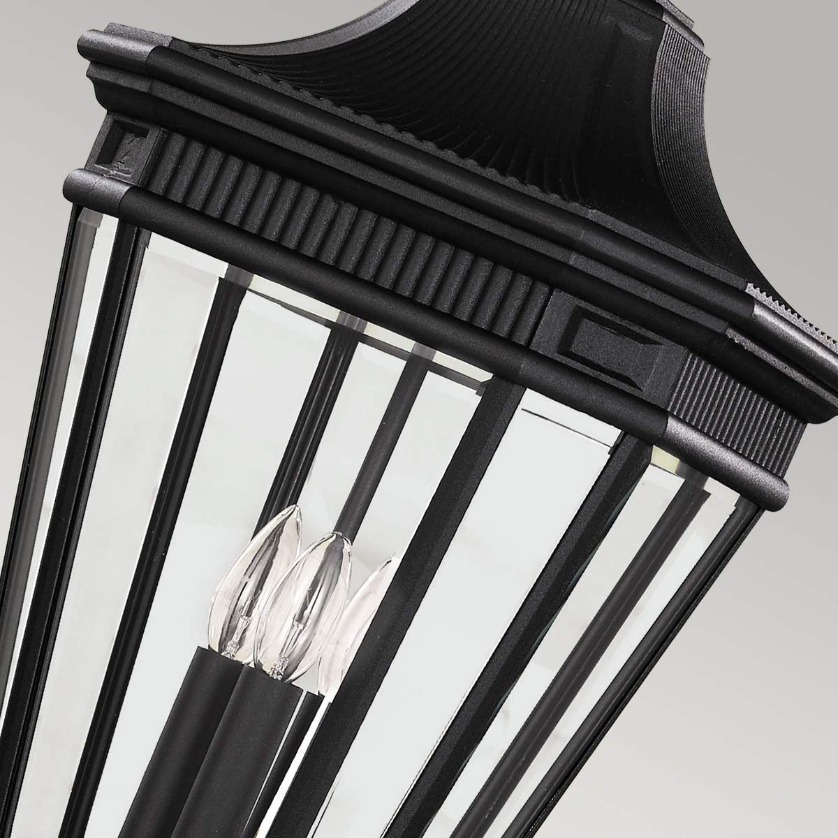Feiss Cotswold Lane 3 Light Large Chain Lantern - Black