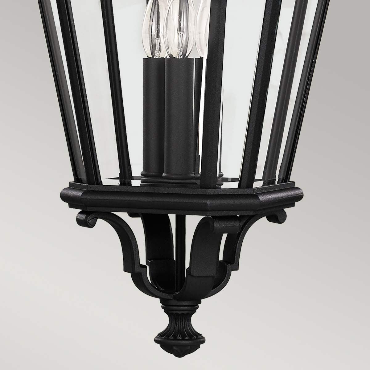 Feiss Cotswold Lane 3 Light Large Chain Lantern - Black