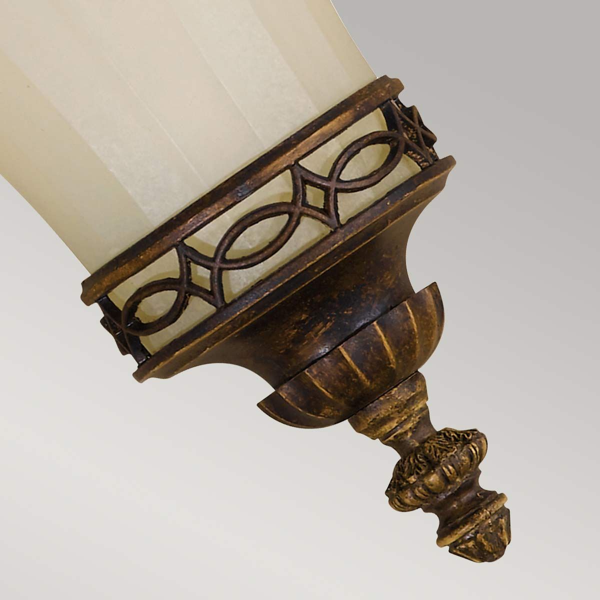 Feiss Drawing Room Conical Single Wall Uplighter - Walnut