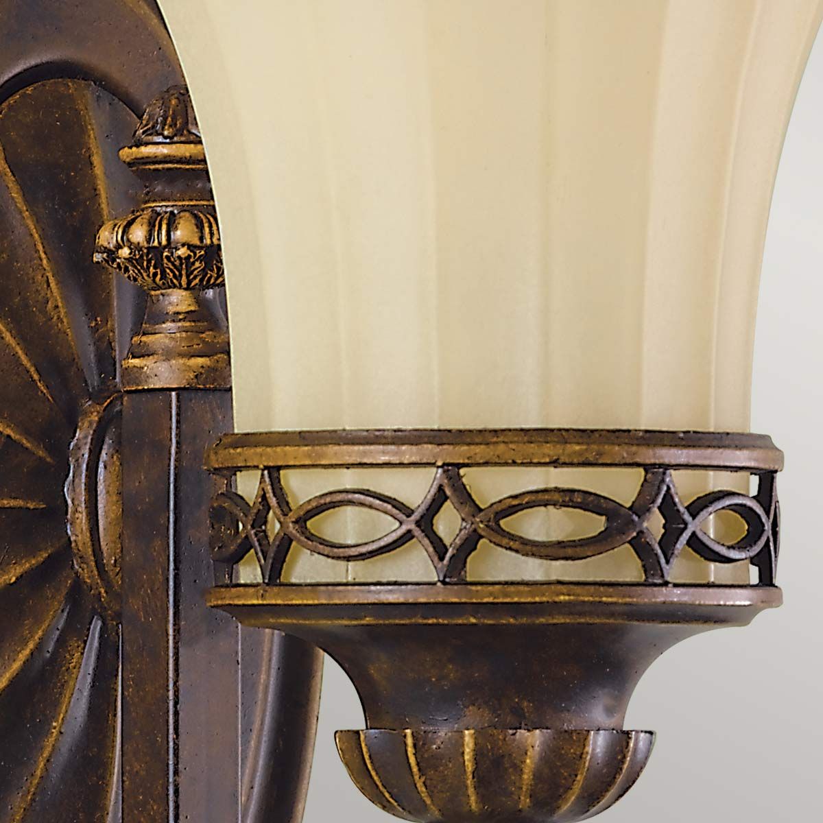 Feiss Drawing Room Single Wall Light - Walnut