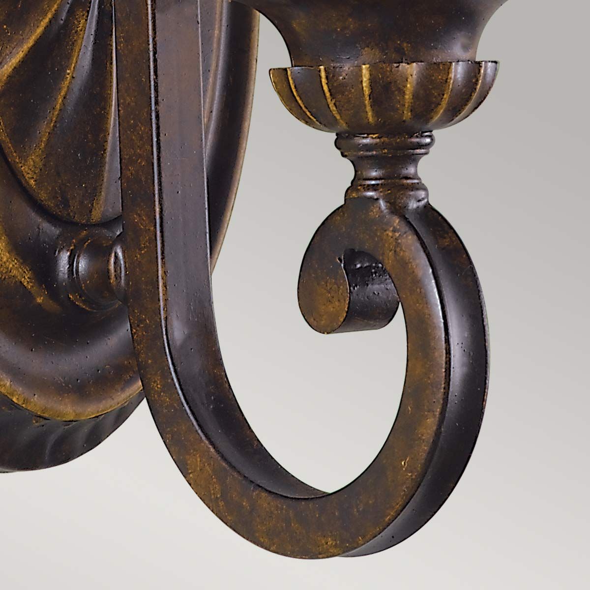 Feiss Drawing Room Single Wall Light - Walnut