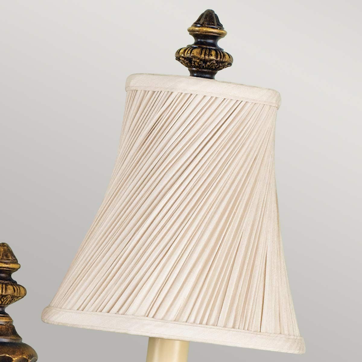Feiss Drawing Room Upward 2 Light Wall Fitting - Walnut