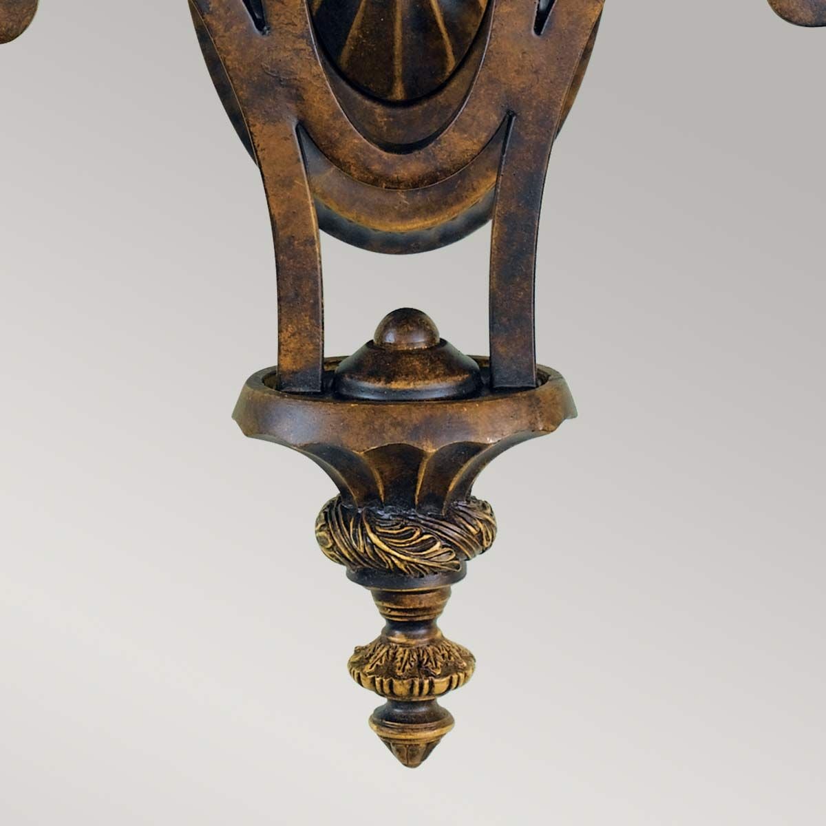 Feiss Drawing Room Upward 2 Light Wall Fitting - Walnut