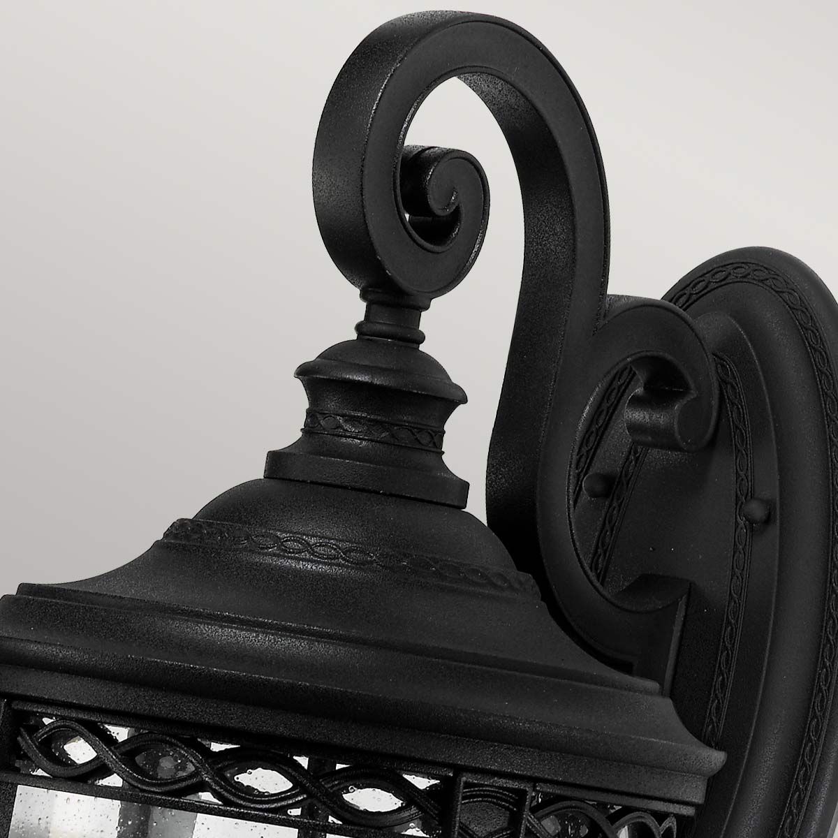Feiss English Bridle 3 Light Large Wall Lantern - Black