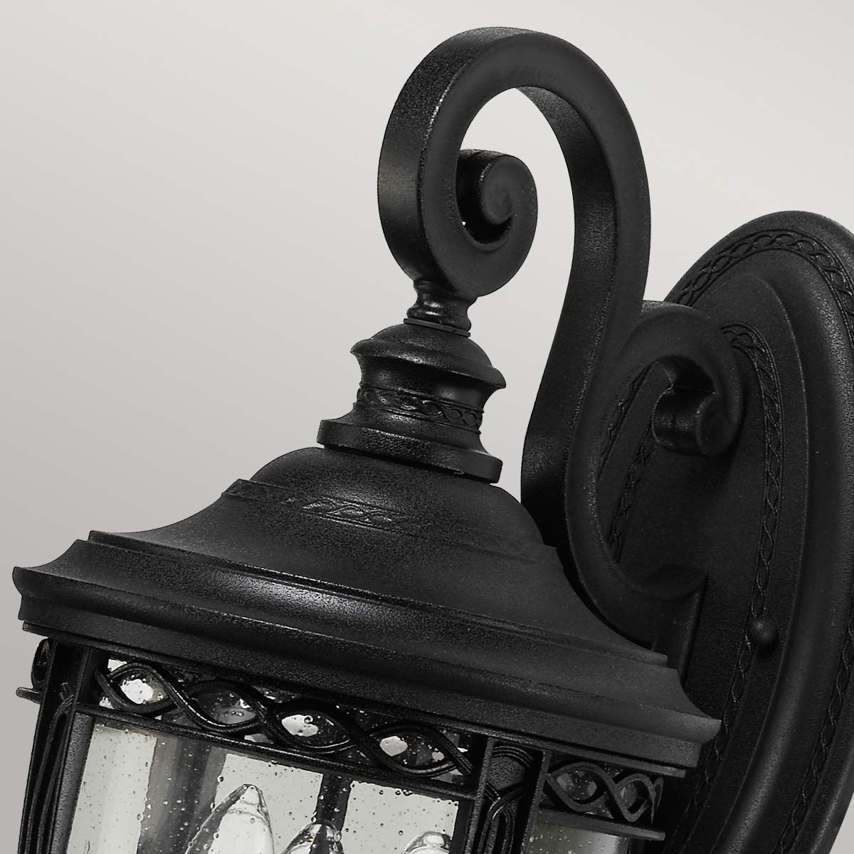 Feiss English Bridle 3 Light Medium Wall Lantern - Black