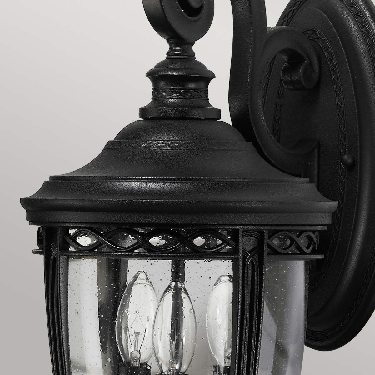 Feiss English Bridle 3 Light Medium Wall Lantern - Black