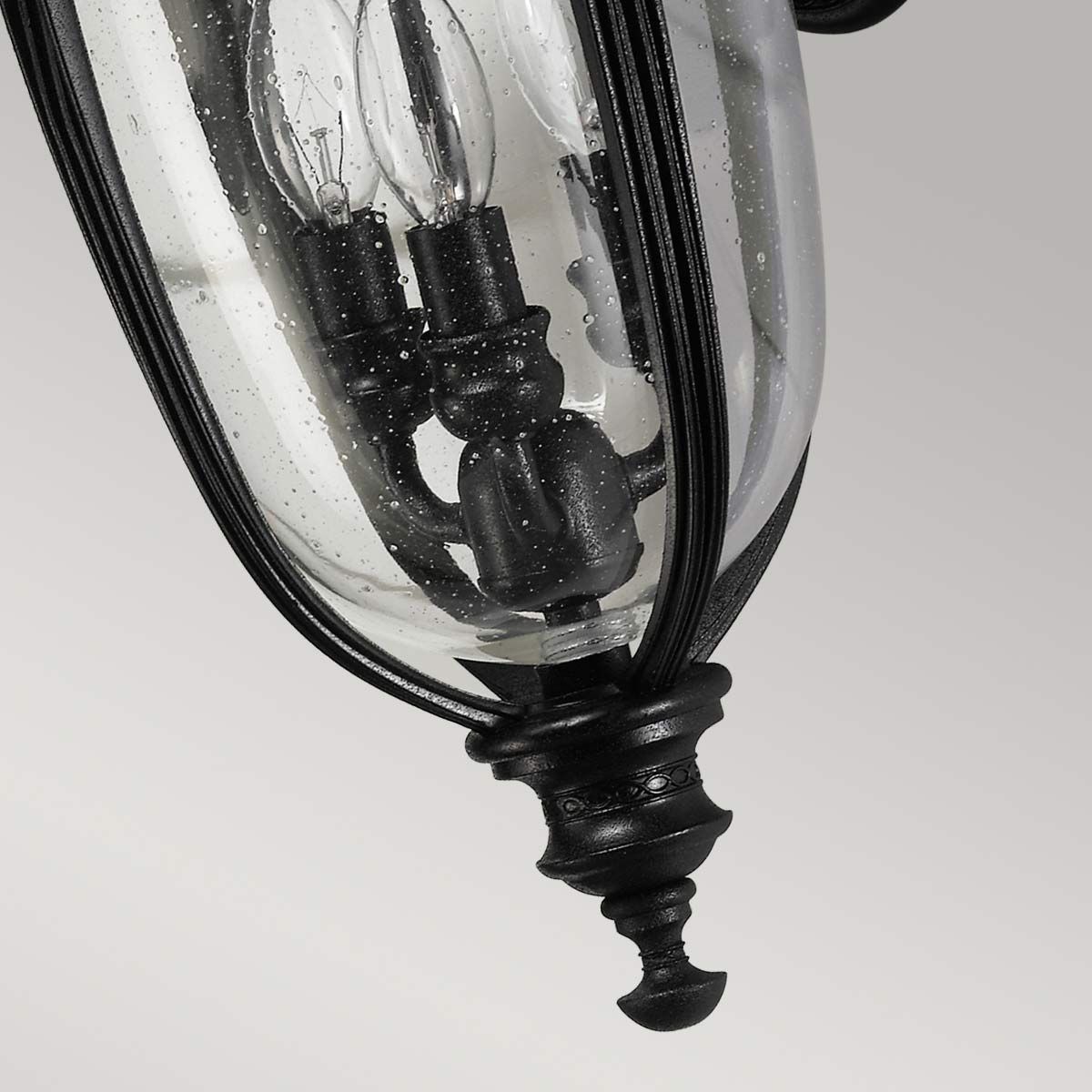 Feiss English Bridle 3 Light Medium Wall Lantern - Black