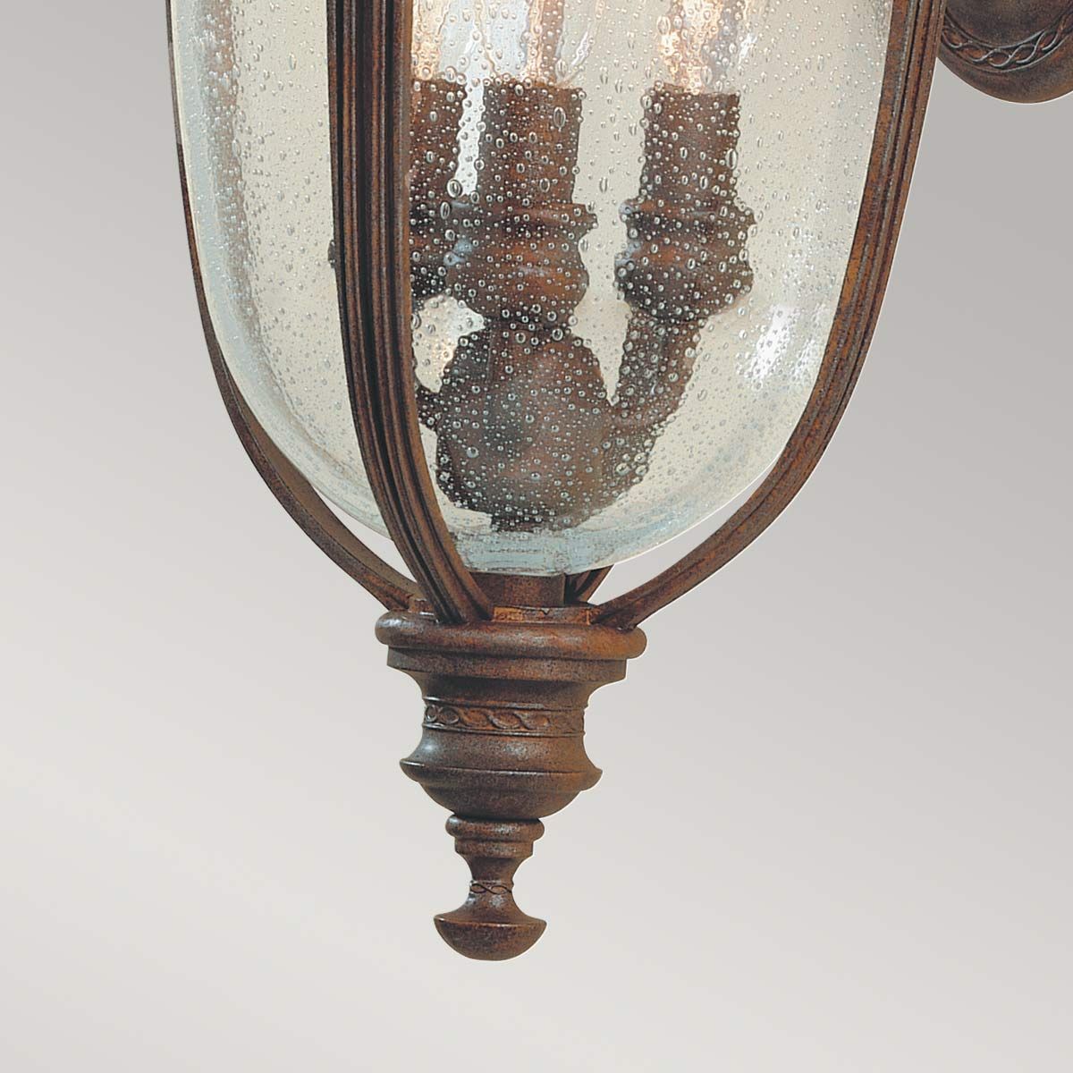 Feiss English Bridle 3 Light Medium Wall Lantern - British Bronze