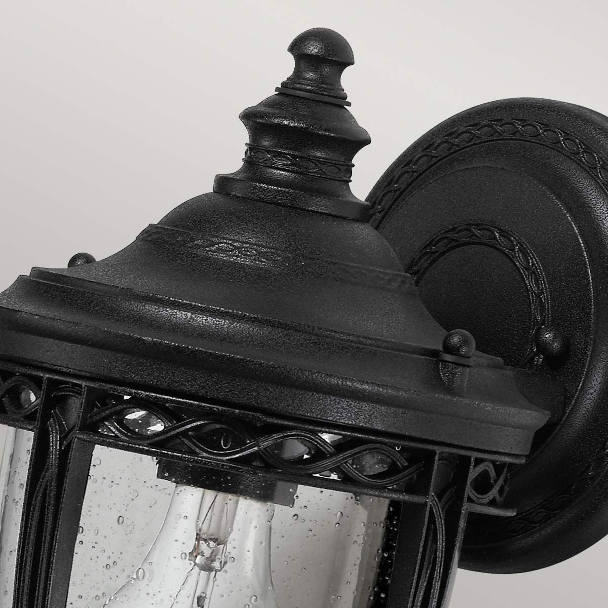 Feiss English Bridle Single Small Wall Lantern - Black
