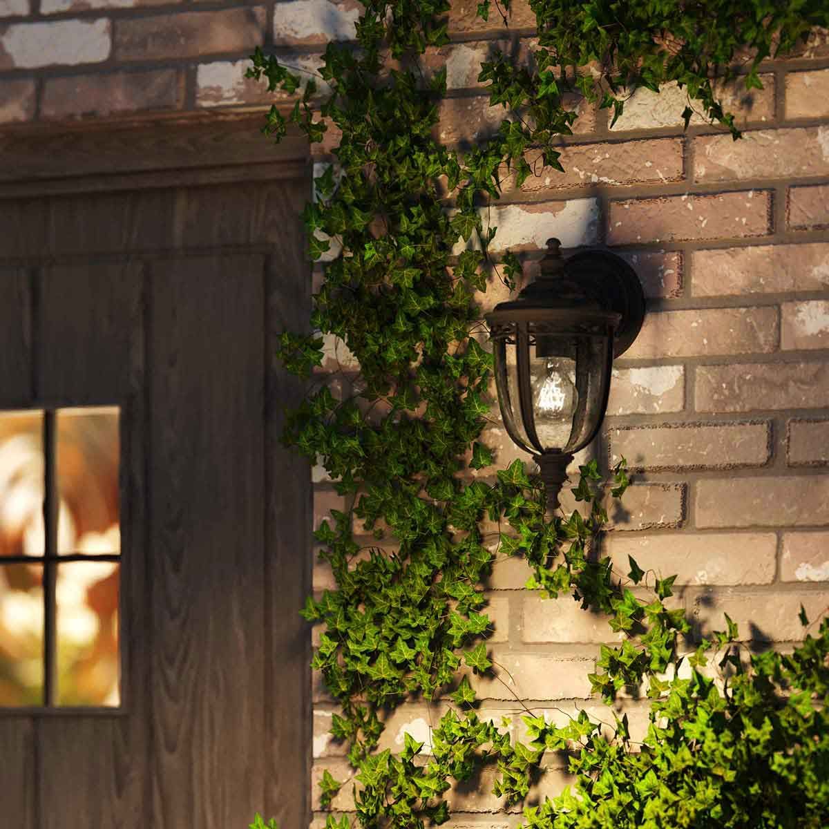Feiss English Bridle Single Small Wall Lantern - Black