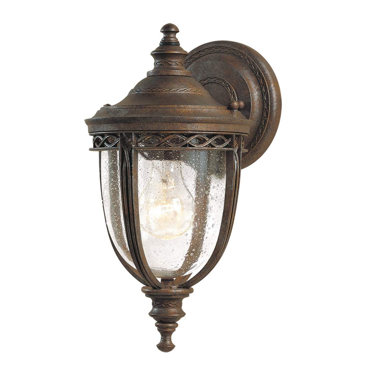 Feiss English Bridle Single Small Wall Lantern - British Bronze
