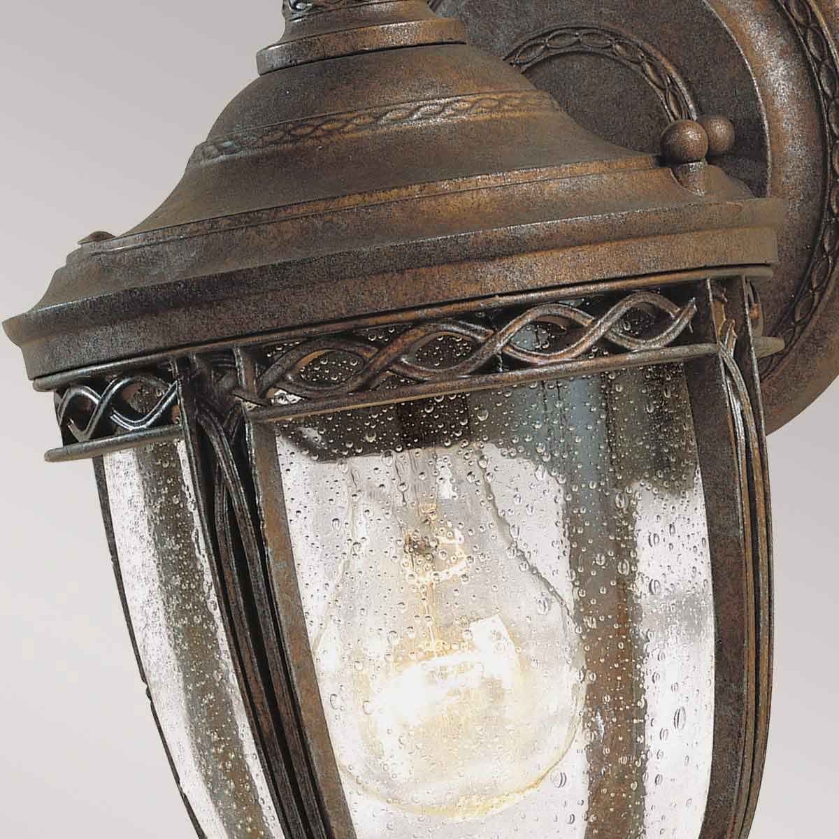 Feiss English Bridle Single Small Wall Lantern - British Bronze