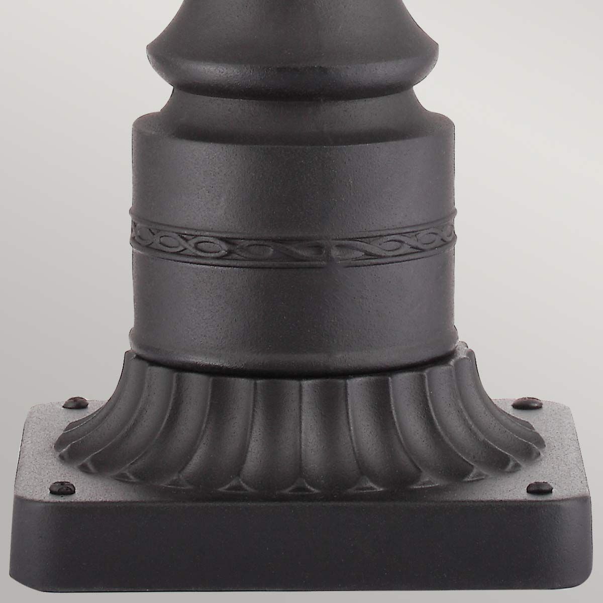 Feiss English Bridle 3 Light Large Pedestal - Black