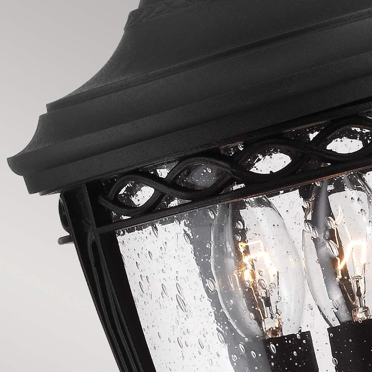 Feiss English Bridle 3 Light Medium Pedestal - Black