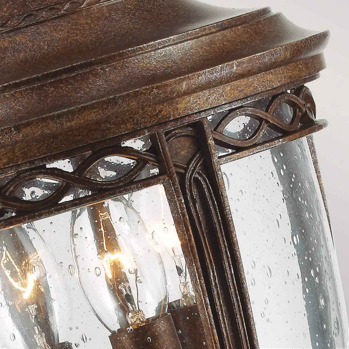 Feiss English Bridle 3 Light Medium Pedestal - British Bronze