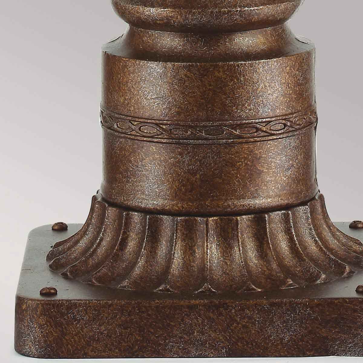 Feiss English Bridle 3 Light Medium Pedestal - British Bronze
