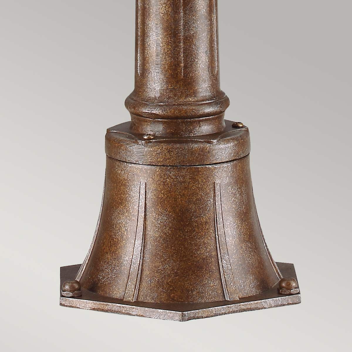 Feiss English Bridle 3 Light Medium Pillar Lantern - British Bronze
