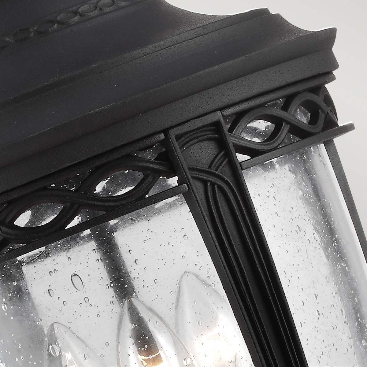 Feiss English Bridle 3 Light Large Chain Lantern - Black