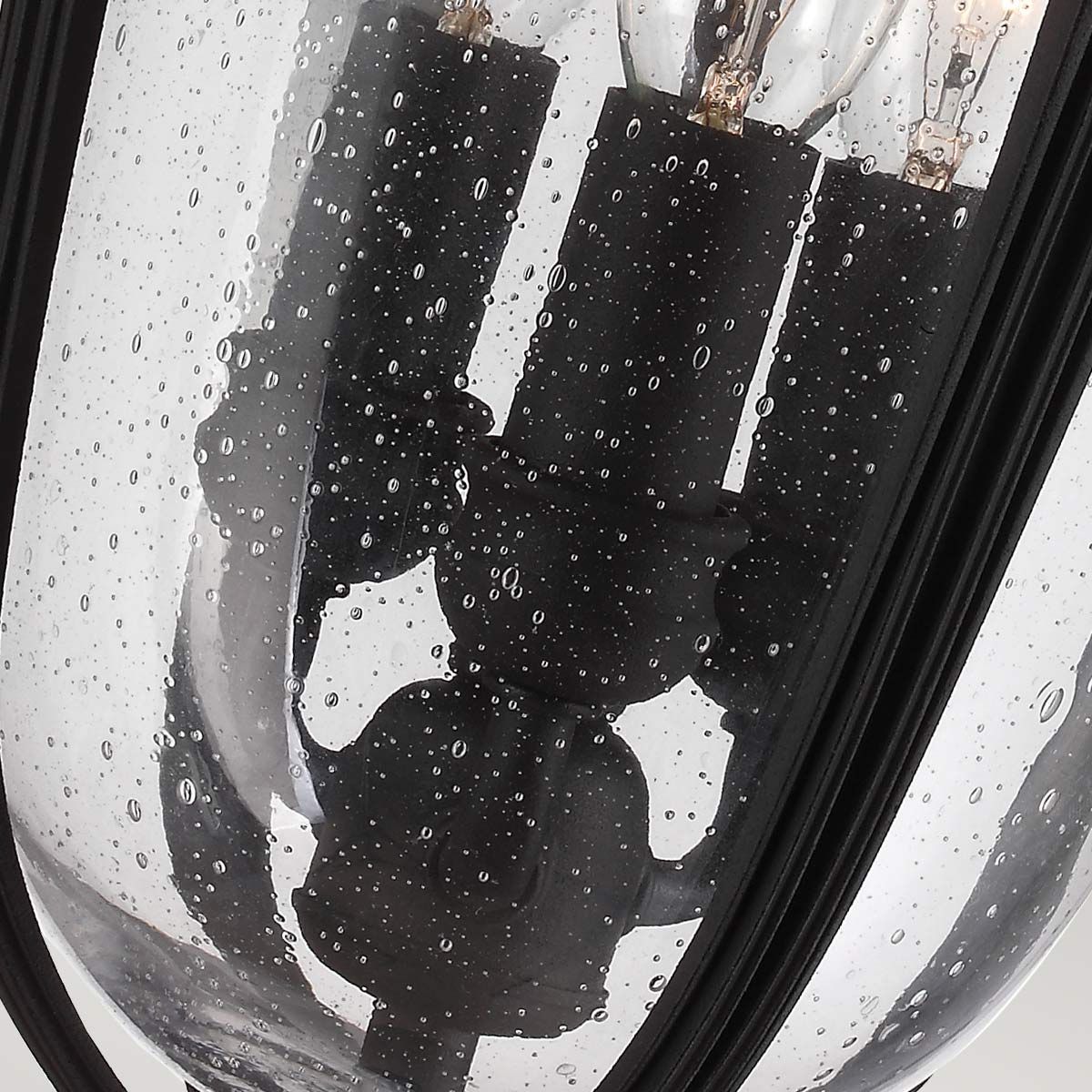 Feiss English Bridle 3 Light Medium Chain Lantern - Black