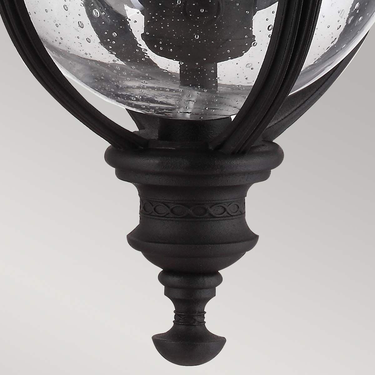 Feiss English Bridle 3 Light Medium Chain Lantern - Black