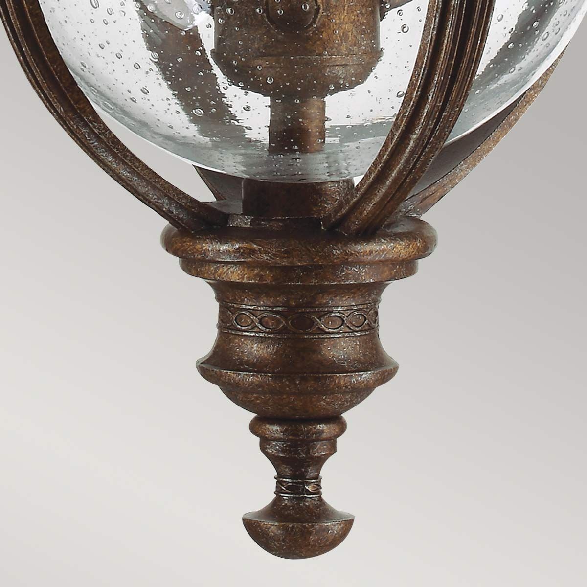 Feiss English Bridle 3 Light Medium Chain Lantern - British Bronze