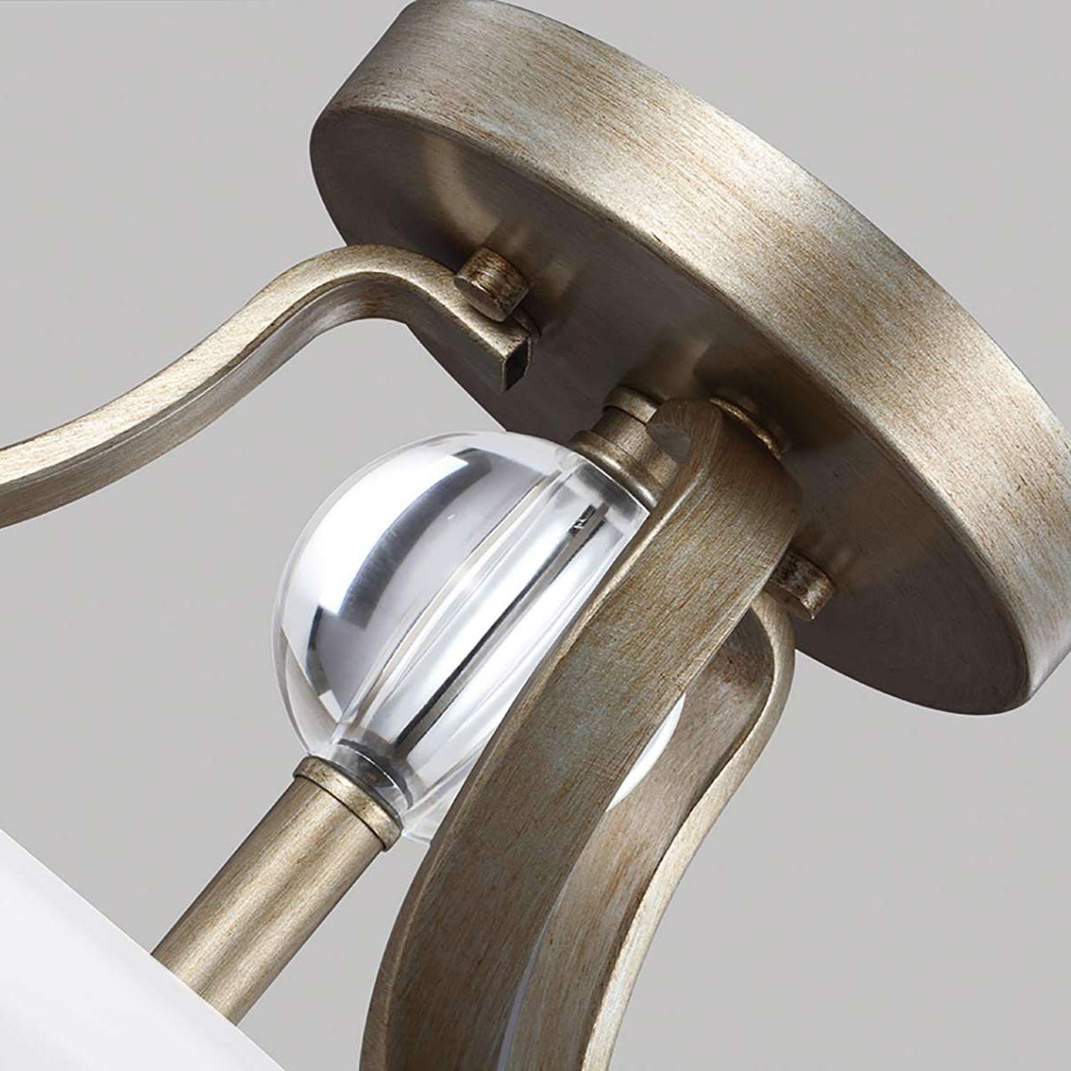 Feiss Evington 2 Light Semi-Flush Fitting - Sunset Gold