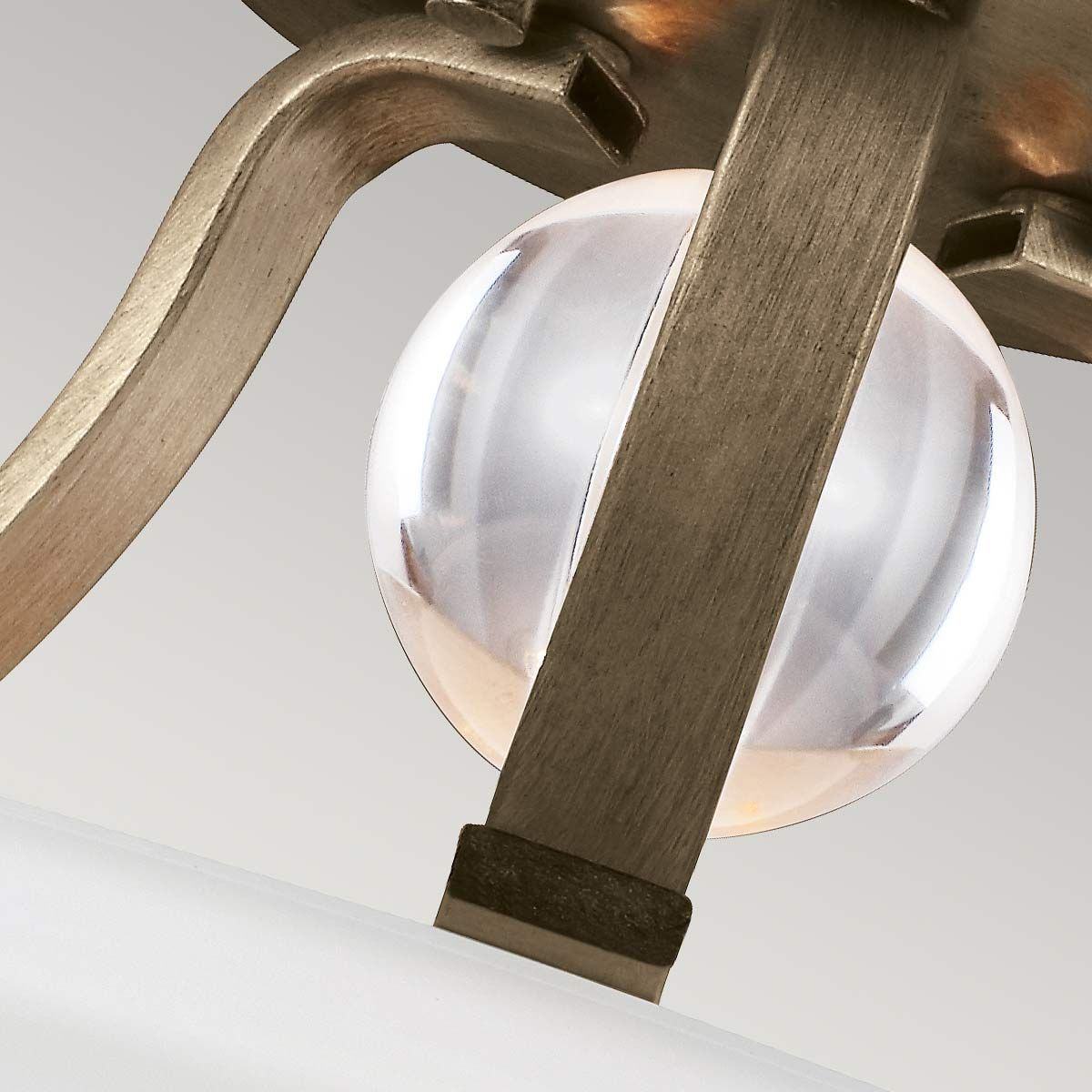 Feiss Evington 2 Light Semi-Flush Fitting - Sunset Gold