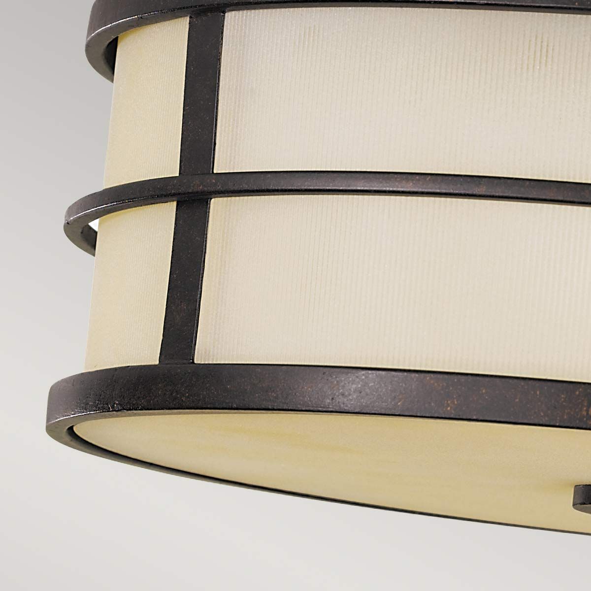 Feiss Fusion 3 Light Flush Fitting - Grecian Bronze